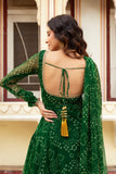 Green Bandhni Suit