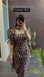 Brown Cotton Suit