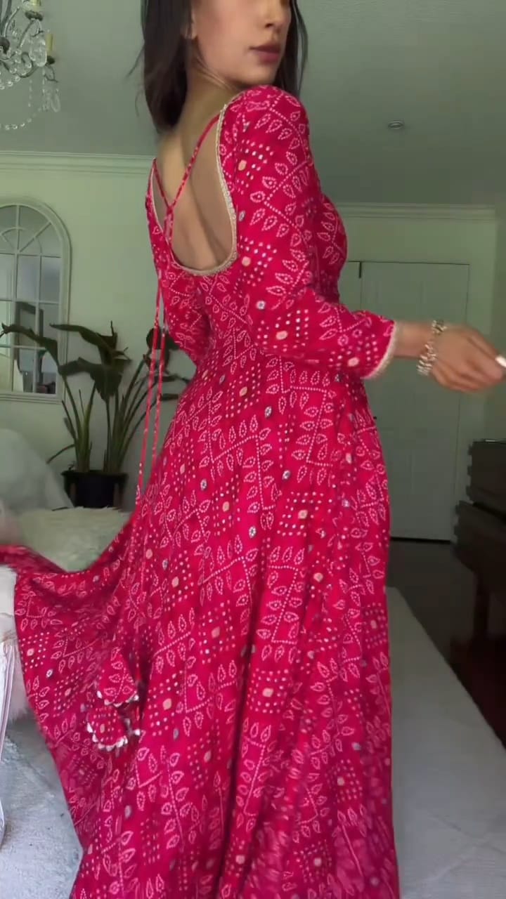 Red Reyon Bandhni