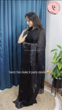 Party Glow Black Designer Saree