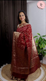 Kanjivaram Teen danii Bandhni Saree